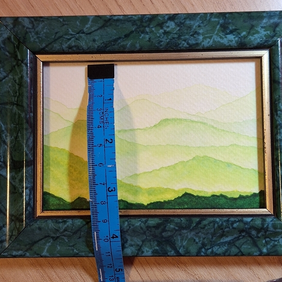 "Shamrock Meadow" Hand-painted watercolor painting - Picture 8 of 11